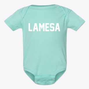 Lamesa Texas Classic Block Baby Onesie