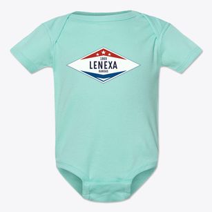 Lenexa Kansas Diamond Star Baby Onesie