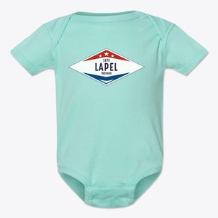 Lapel Indiana Diamond Star Baby Onesie