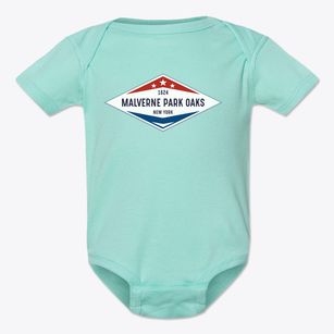 Malverne Park Oaks New York Diamond Star Baby Onesie