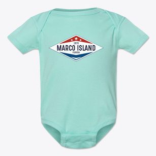 Marco Island Florida Diamond Star Baby Onesie