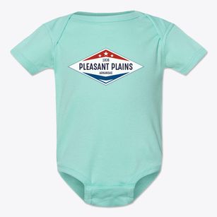 Pleasant Plains Arkansas Diamond Star Baby Onesie