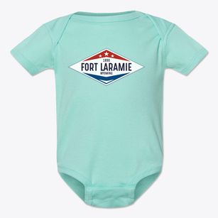 Fort Laramie Wyoming Diamond Star Baby Onesie