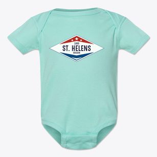 St. Helens Oregon Diamond Star Baby Onesie
