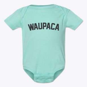 Waupaca Wisconsin Classic Curve Baby Onesie