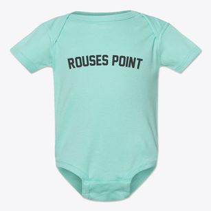 Rouses Point New York Classic Curve Baby Onesie