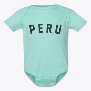 Peru Massachusetts Classic Curve Baby Onesie