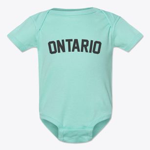 Ontario Wisconsin Classic Curve Baby Onesie