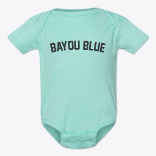 Bayou Blue Louisiana Classic Curve Baby Onesie