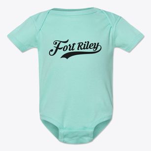 Fort Riley Kansas Vintage Team Baby Onesie