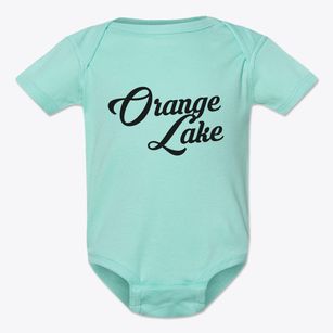 Orange Lake New York Vintage Team Baby Onesie