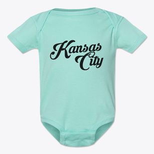 Kansas City Kansas Vintage Team Baby Onesie
