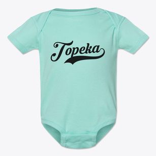 Topeka Kansas Vintage Team Baby Onesie