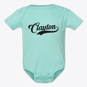 Clayton Iowa Vintage Team Baby Onesie