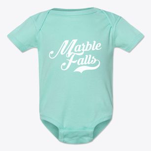 Marble Falls Texas Vintage Team Baby Onesie