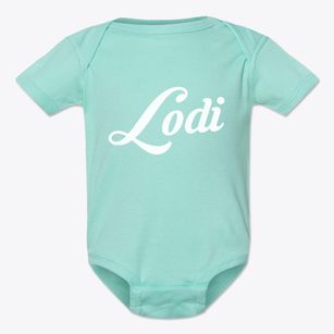 Lodi Wisconsin Vintage Team Baby Onesie