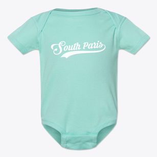 South Paris Maine Vintage Team Baby Onesie