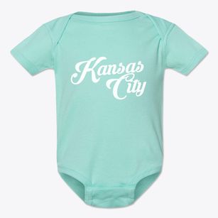 Kansas City Kansas Vintage Team Baby Onesie