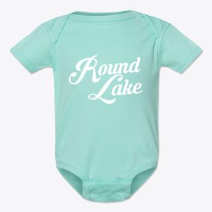 Round Lake Wisconsin Vintage Team Baby Onesie