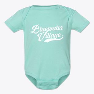 Bluewater Village New Mexico Vintage Team Baby Onesie
