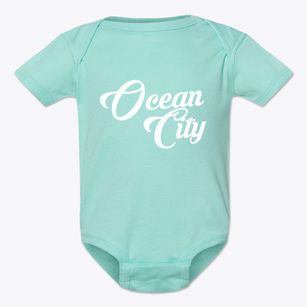 Ocean City New Jersey Vintage Team Baby Onesie
