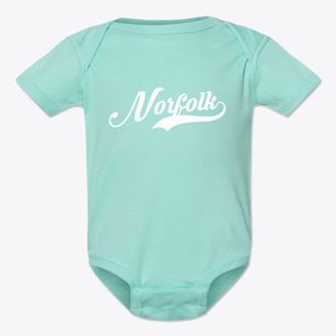 Norfolk Virginia Vintage Team Baby Onesie