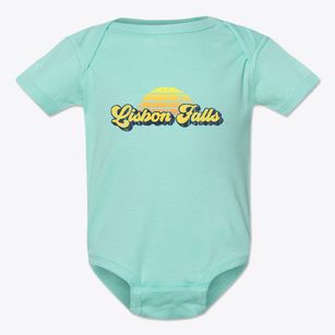 Lisbon Falls Maine Sublime Sunset Baby Onesie