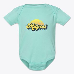 Milford Iowa Sublime Sunset Baby Onesie