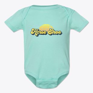 Horse Shoe North Carolina Sublime Sunset Baby Onesie