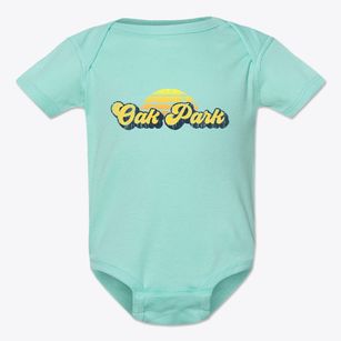 Oak Park Georgia Sublime Sunset Baby Onesie