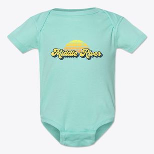 Middle River Minnesota Sublime Sunset Baby Onesie