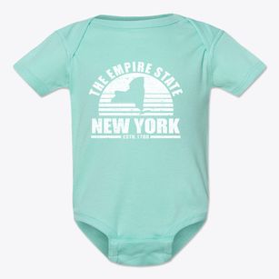  New York Sunset Baby Onesie
