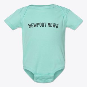 Newport News Virginia Timeless Retro Baby Onesie