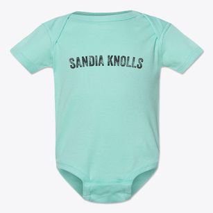 Sandia Knolls New Mexico Timeless Retro Baby Onesie