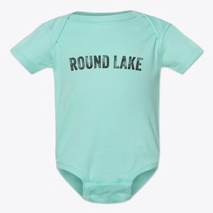 Round Lake Wisconsin Timeless Retro Baby Onesie