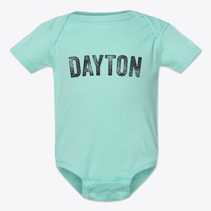 Dayton Iowa Timeless Retro Baby Onesie