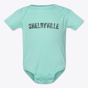 Shelbyville Missouri Timeless Retro Baby Onesie