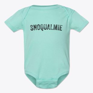 Snoqualmie Washington Timeless Retro Baby Onesie