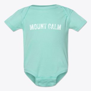 Mount Calm Texas Timeless Retro Baby Onesie