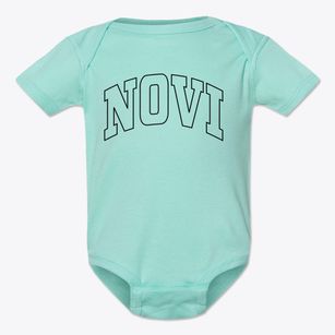 Novi Michigan Trendy Block Baby Onesie