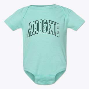 Ahoskie North Carolina Trendy Block Baby Onesie