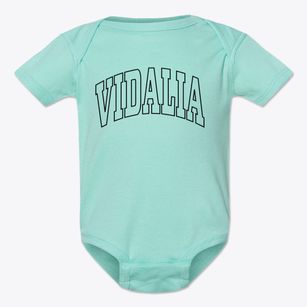 Vidalia Louisiana Trendy Block Baby Onesie