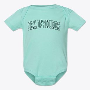 Shady Shores Texas Trendy Block Baby Onesie