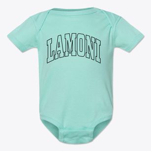 Lamoni Iowa Trendy Block Baby Onesie