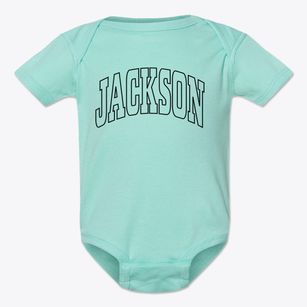 Jackson New York Trendy Block Baby Onesie