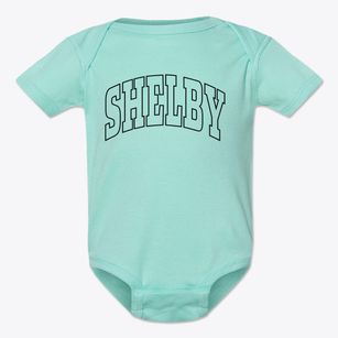 Shelby Alabama Trendy Block Baby Onesie