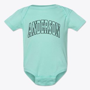 Anderson South Carolina Trendy Block Baby Onesie