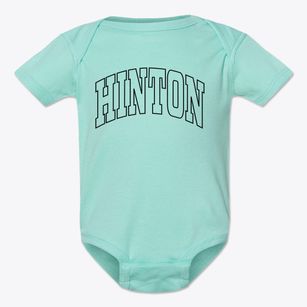 Hinton Iowa Trendy Block Baby Onesie