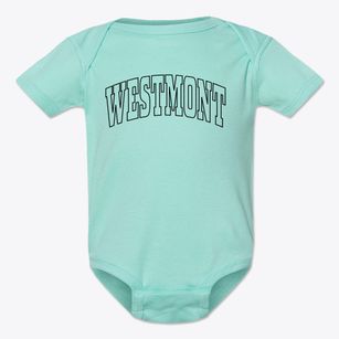 Westmont Illinois Trendy Block Baby Onesie