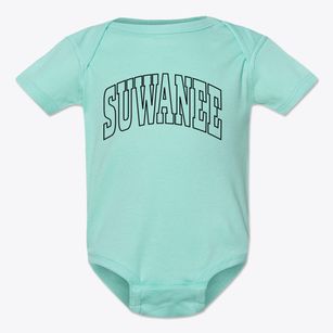 Suwanee Georgia Trendy Block Baby Onesie